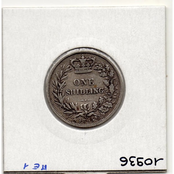 Grande Bretagne 1 shilling 1865 TB, KM 734 pièce de monnaie