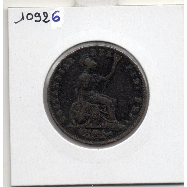 Grande Bretagne 1/2 Penny 1827  TTB, KM 692 pièce de monnaie