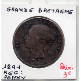 Grande Bretagne Penny 1841 B, KM 739 pièce de monnaie