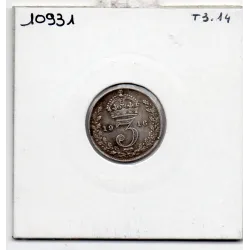 Grande Bretagne 3 pence 1916 TB, KM 813 pièce de monnaie