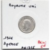 Grande Bretagne 3 pence 1916 TTB, KM 813 pièce de monnaie