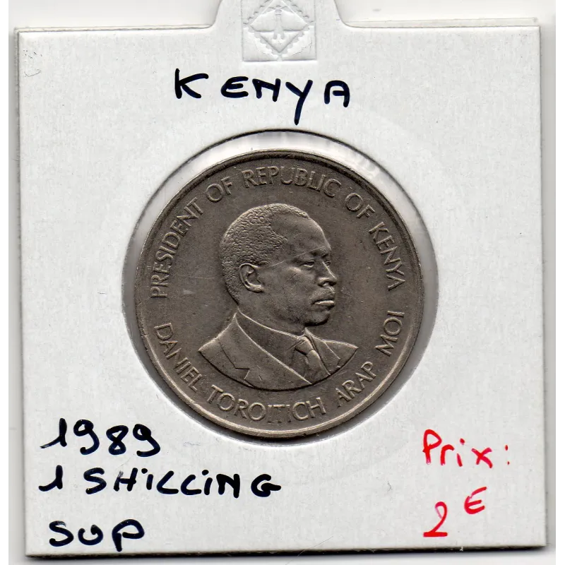 Kenya 1 shilling 1989 Sup, KM 20 pièce de monnaie Kenya 1 shilling 1989 Sup, KM 20 pièce de monnaie