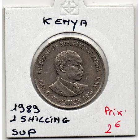 Kenya 1 shilling 1989 Sup, KM 20 pièce de monnaie