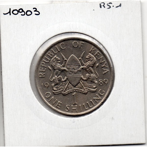 Kenya 1 shilling 1989 Sup, KM 20 pièce de monnaie
