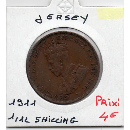 Jersey 1/12 Shilling 1911 TTB, KM 12 pièce de monnaie