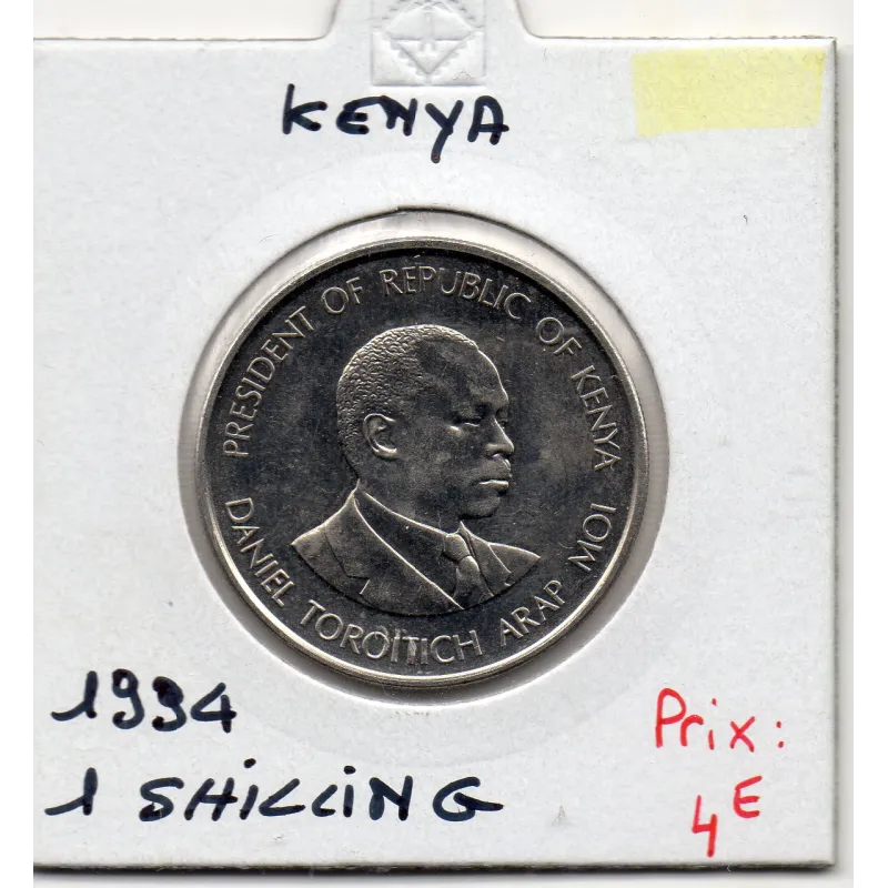 Kenya 1 shilling 1994 Spl, KM 20a pièce de monnaie Kenya 1 shilling 1994 Spl, KM 20a pièce de monnaie