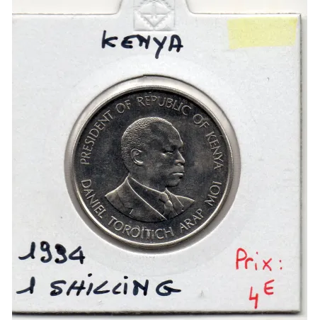 Kenya 1 shilling 1994 Spl, KM 20a pièce de monnaie