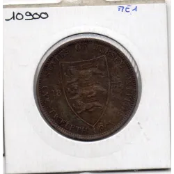 Jersey 1/12 Shilling 1877 H Heaton TTB+, KM 8 pièce de monnaie