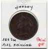 Jersey 1/12 Shilling 1877 H Heaton TTB+, KM 8 pièce de monnaie