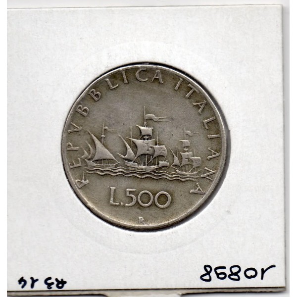 Italie 500 Lire 1961 TTB,  KM 98 pièce de monnaie