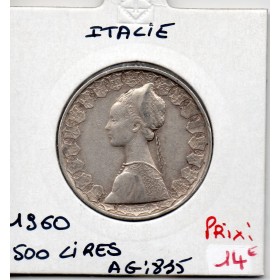 Italie 500 Lire 1960 Sup-,  KM 98 pièce de monnaie