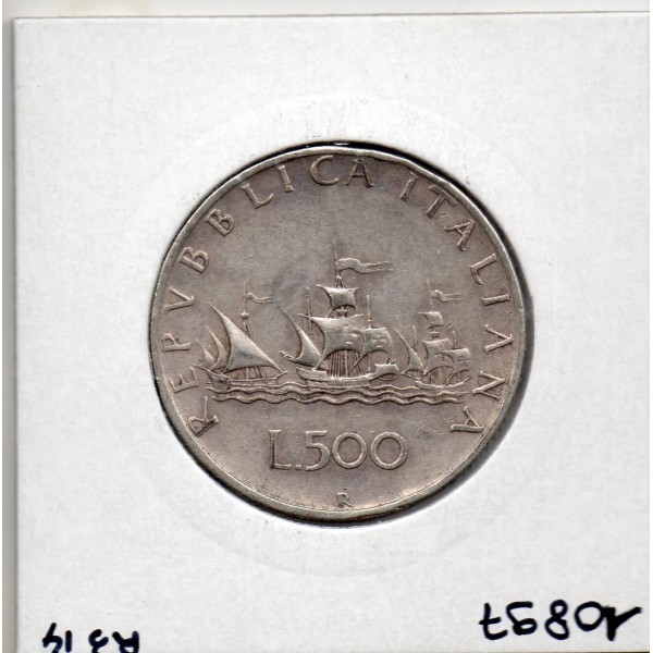 Italie 500 Lire 1960 Sup-,  KM 98 pièce de monnaie