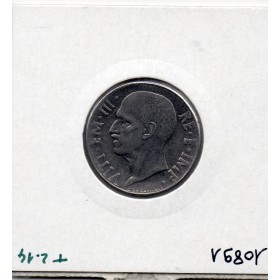 Italie 20 centesimi 1942 Magnétique striée Sup,  KM 75b pièce de monnaie