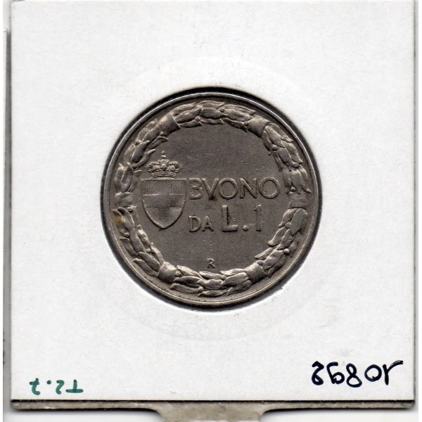Italie 1 Lire 1924 Sup,  KM 62 pièce de monnaie