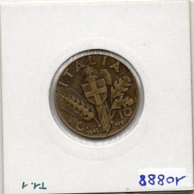 Italie 10 centesimi 1941 R Rome Sup,  KM 74a pièce de monnaie