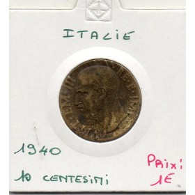 Italie 10 centesimi 1940 R Rome TB,  KM 74a pièce de monnaie