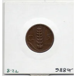 Italie 5 centesimi 1919 R Rome Sup,  KM 59 pièce de monnaie