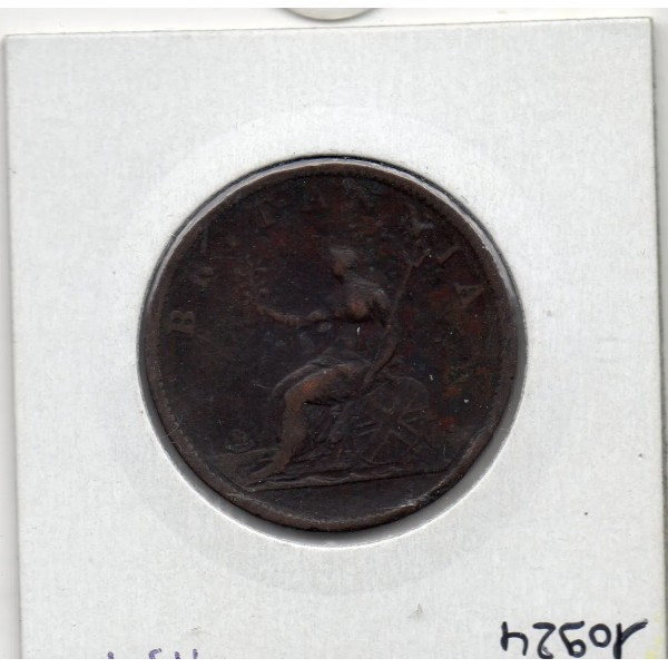 Grande Bretagne 1/2 Penny 1807 TTB, KM 662 pièce de monnaie