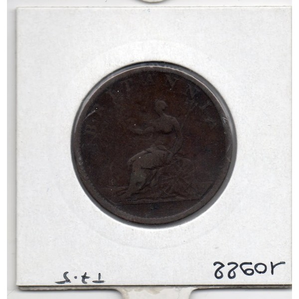 Grande Bretagne 1/2 Penny 1807 TB-, KM 662 pièce de monnaie