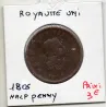 Grande Bretagne 1/2 Penny 1806 B, KM 662 pièce de monnaie