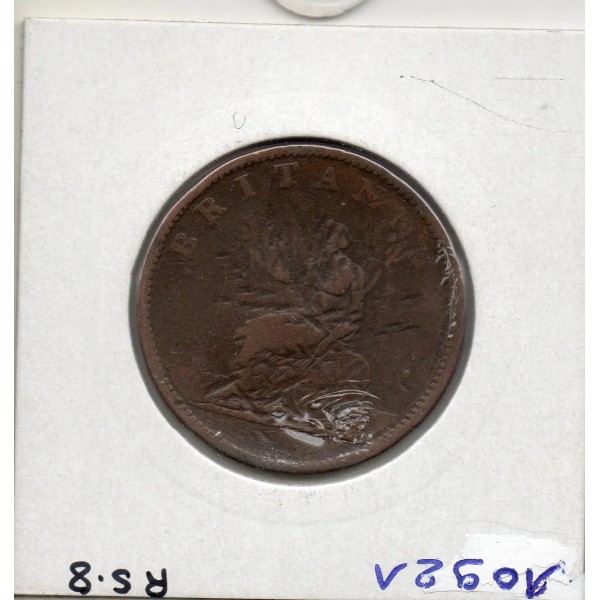 Grande Bretagne 1/2 Penny 1806 B, KM 662 pièce de monnaie