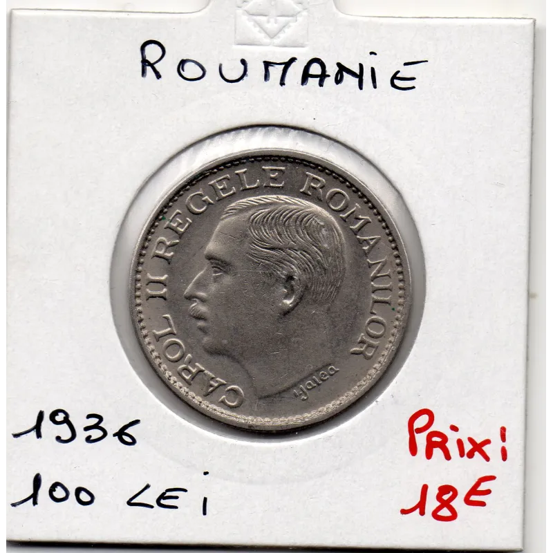 Roumanie 100 lei 1936 Sup, KM 54 pièce de monnaie Roumanie 100 lei 1936 Sup, KM 54 pièce de monnaie