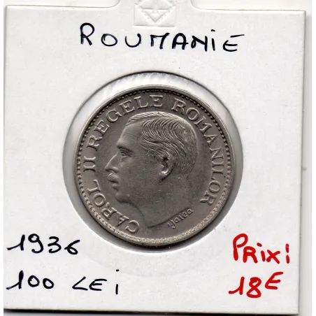 Roumanie 100 lei 1936 Sup, KM 54 pièce de monnaie