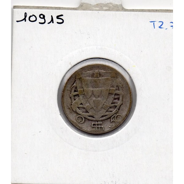 Portugal 2.5 escudos 1943 TB, KM 580 pièce de monnaie