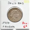 Pays Bas 1 Gulden 1955 TTB, KM 184 pièce de monnaie