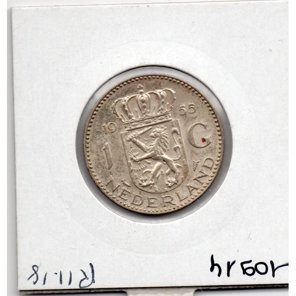 Pays Bas 1 Gulden 1955 TTB, KM 184 pièce de monnaie