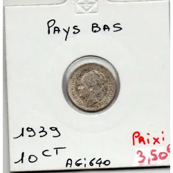 Pays Bas 10 cents 1939 Sup, KM 163 pièce de monnaie