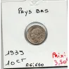 Pays Bas 10 cents 1939 Sup, KM 163 pièce de monnaie