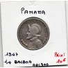 Panama 1/4 de Balboa 1947  TTB-, KM 11.1 pièce de monnaie