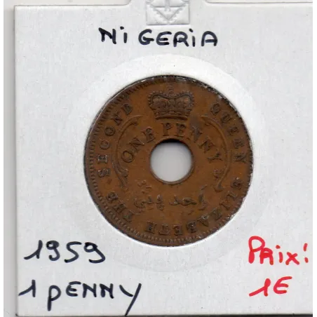 Nigeria 1 penny 1959 TTB KM 2 pièce de monnaie