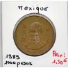 Mexique 1000 Pesos 1989 TTB-, KM 536 pièce de monnaie