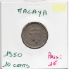 Malaya 10 cents 1950 TTB, KM 8 pièce de monnaie
