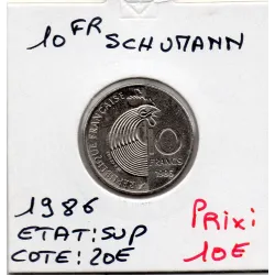 10 francs Schuman 1986 Sup