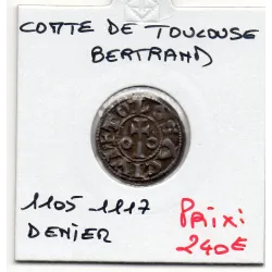 Languedoc, Comté de Toulouse, Bertrand (1105-1112) Denier