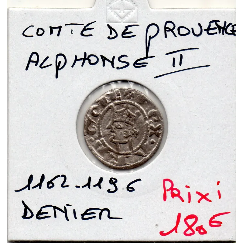 Comté de Provence, Alphonse II d'Aragon (1162-1196) Denier Comté de Provence, Alphonse II d'Aragon (1162-1196) Denier
