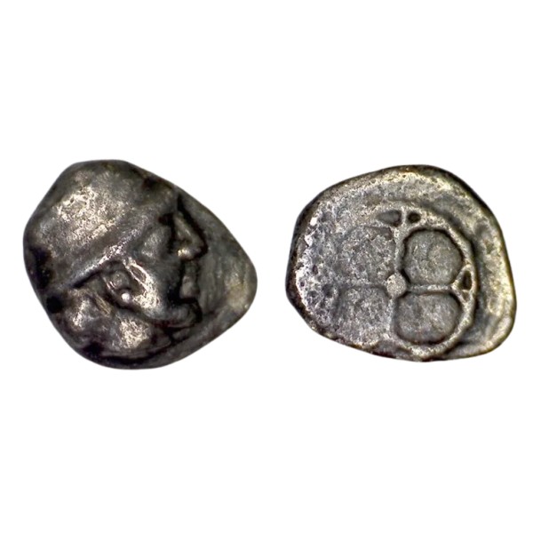 Massalia, Marseille Litra/obole casquée tête à droite (-440 à -410)