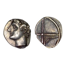 Massalia, Marseille Obole MA tête à gauche (-121 à -82)