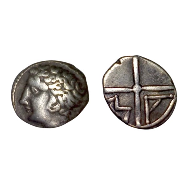 Massalia, Marseille Obole MA tête à gauche (-121 à -82)