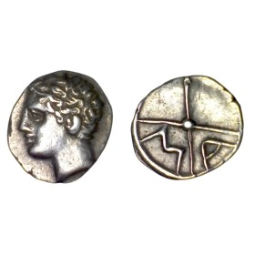 Massalia, Marseille Obole MA tête à gauche (-121 à -82)
