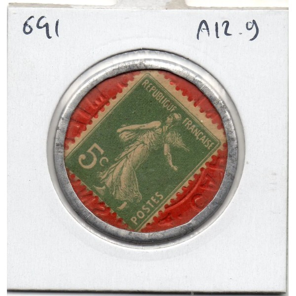 Timbre Monnaie Société générale 5 centimes