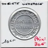 Timbre Monnaie Société générale 10 centimes