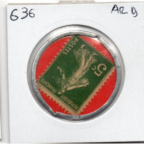 Timbre Monnaie Madeleine Cinema 5 centimes