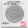 Timbre Monnaie Spidoleine Huile pour auto 25 centimes