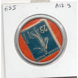 Timbre Monnaie Spidoleine Huile pour auto 25 centimes