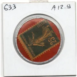 Timbre Monnaie Savon dentifrice Botot 25 centimes