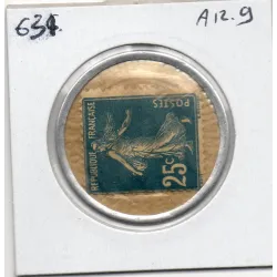 Timbre Monnaie Crédit Lyonnais 25 centimes 1920